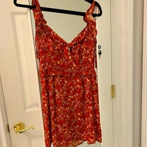 Blush boutique flower mini dress